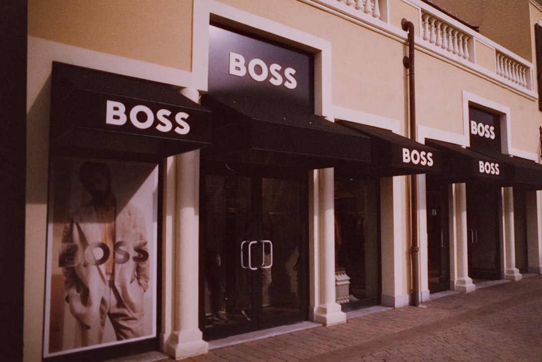 a row of shops on a city street