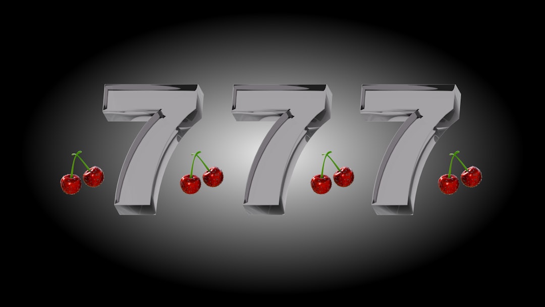 Lucky 777 symbols with cherries.
